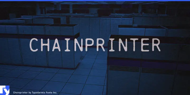Schriftmuster von Chainprinter