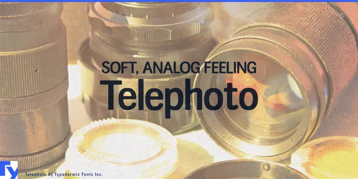 Schriftmuster von Telephoto