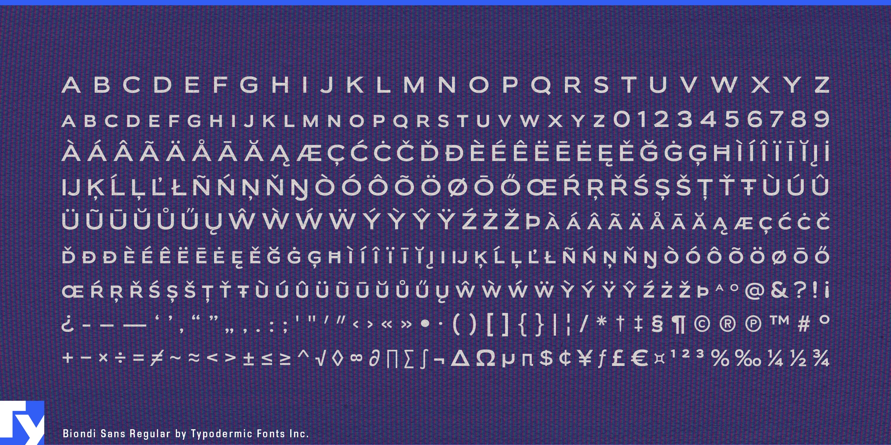 Biondi Sans specimen 5