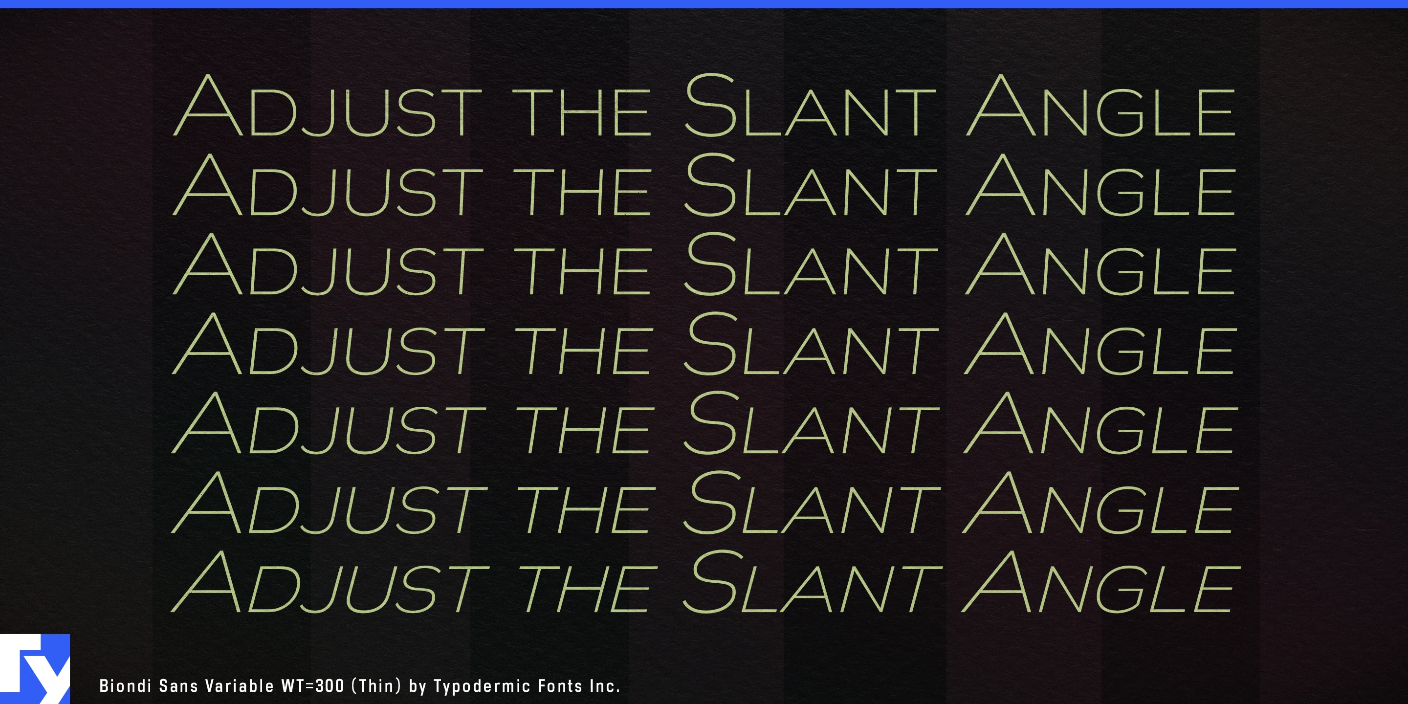 Biondi Sans specimen 9