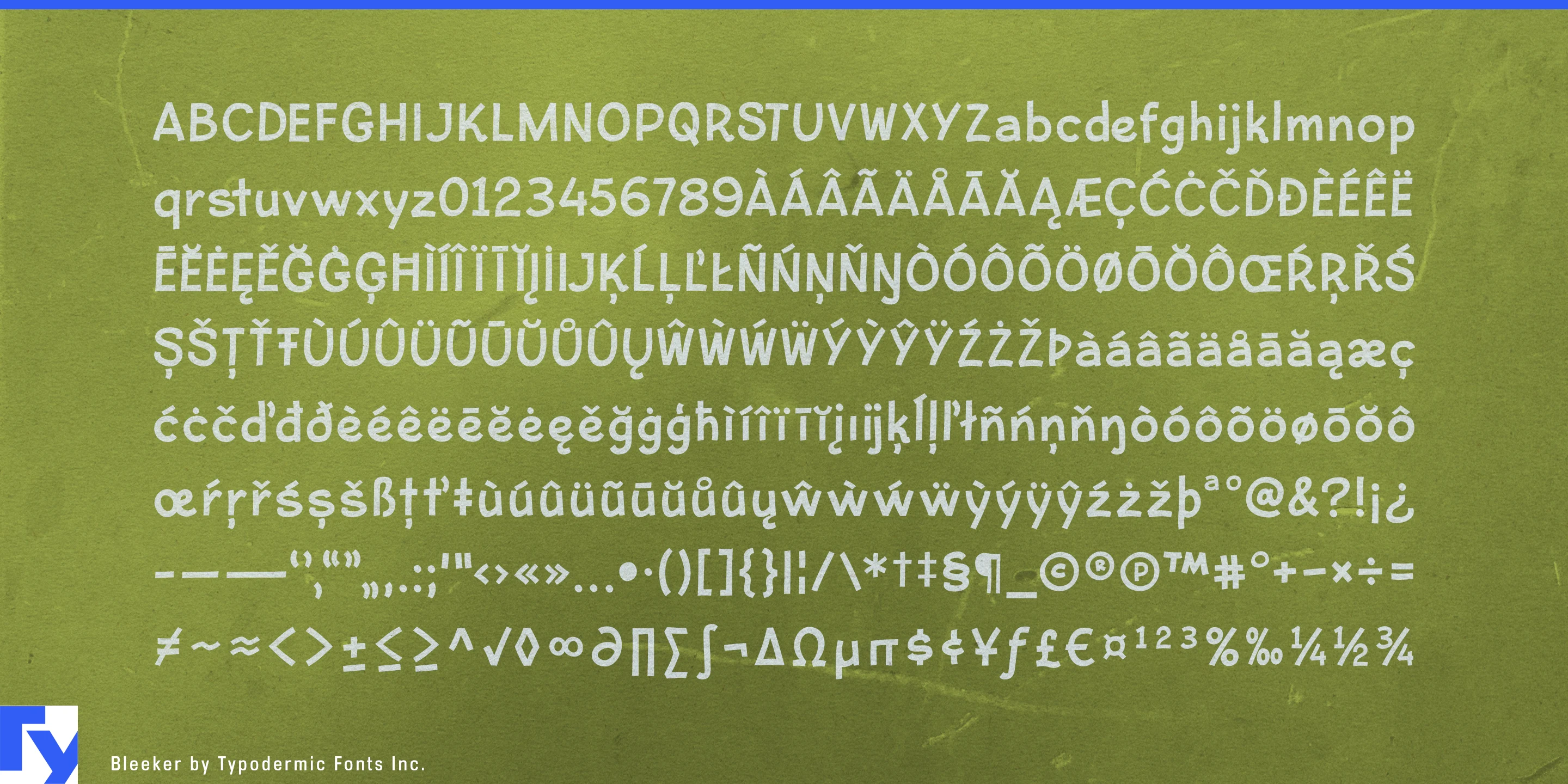 Schriftmuster 5 von Bleeker