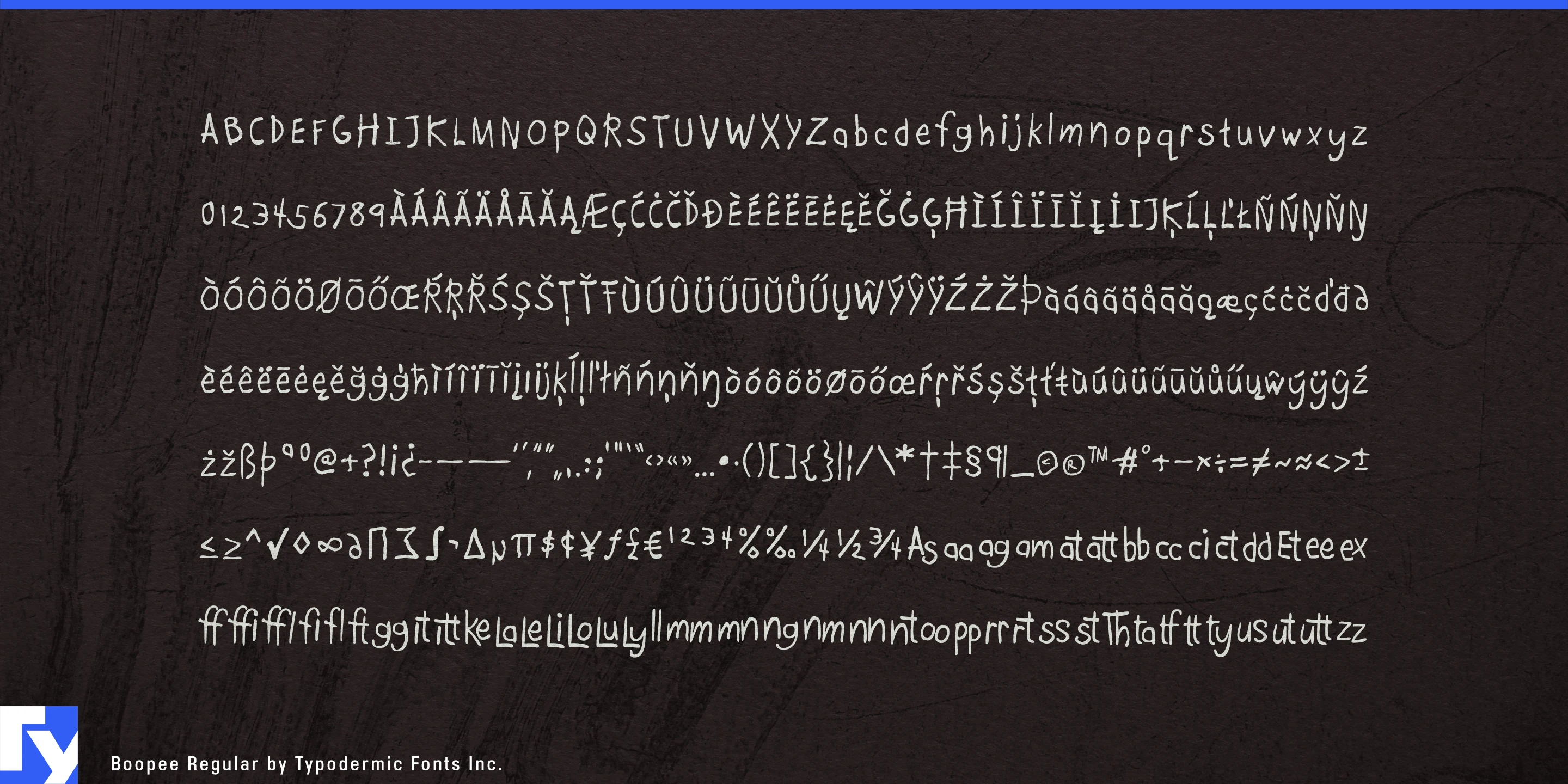 Schriftmuster 5 von Boopee