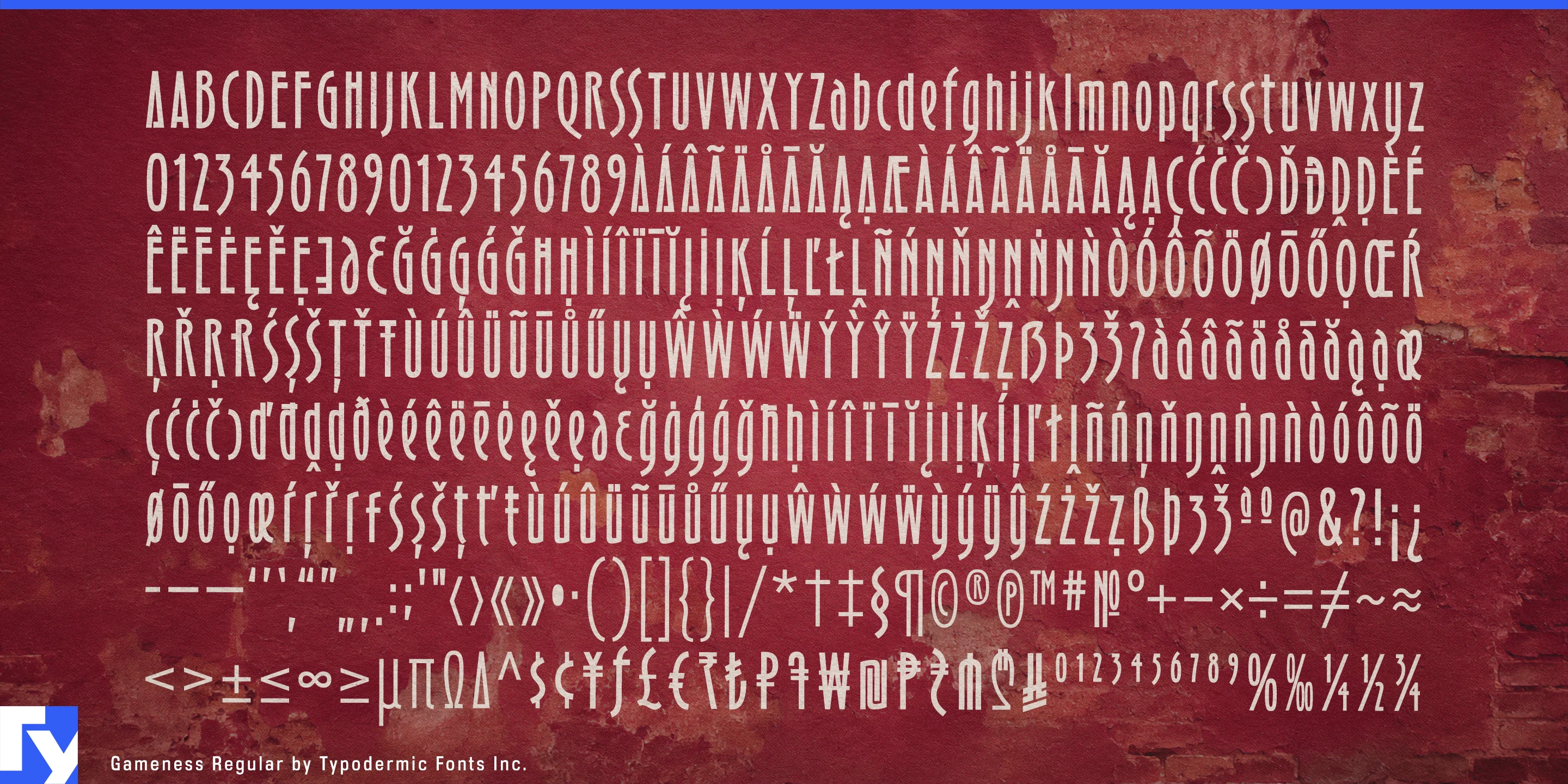 Schriftmuster 5 von Gameness