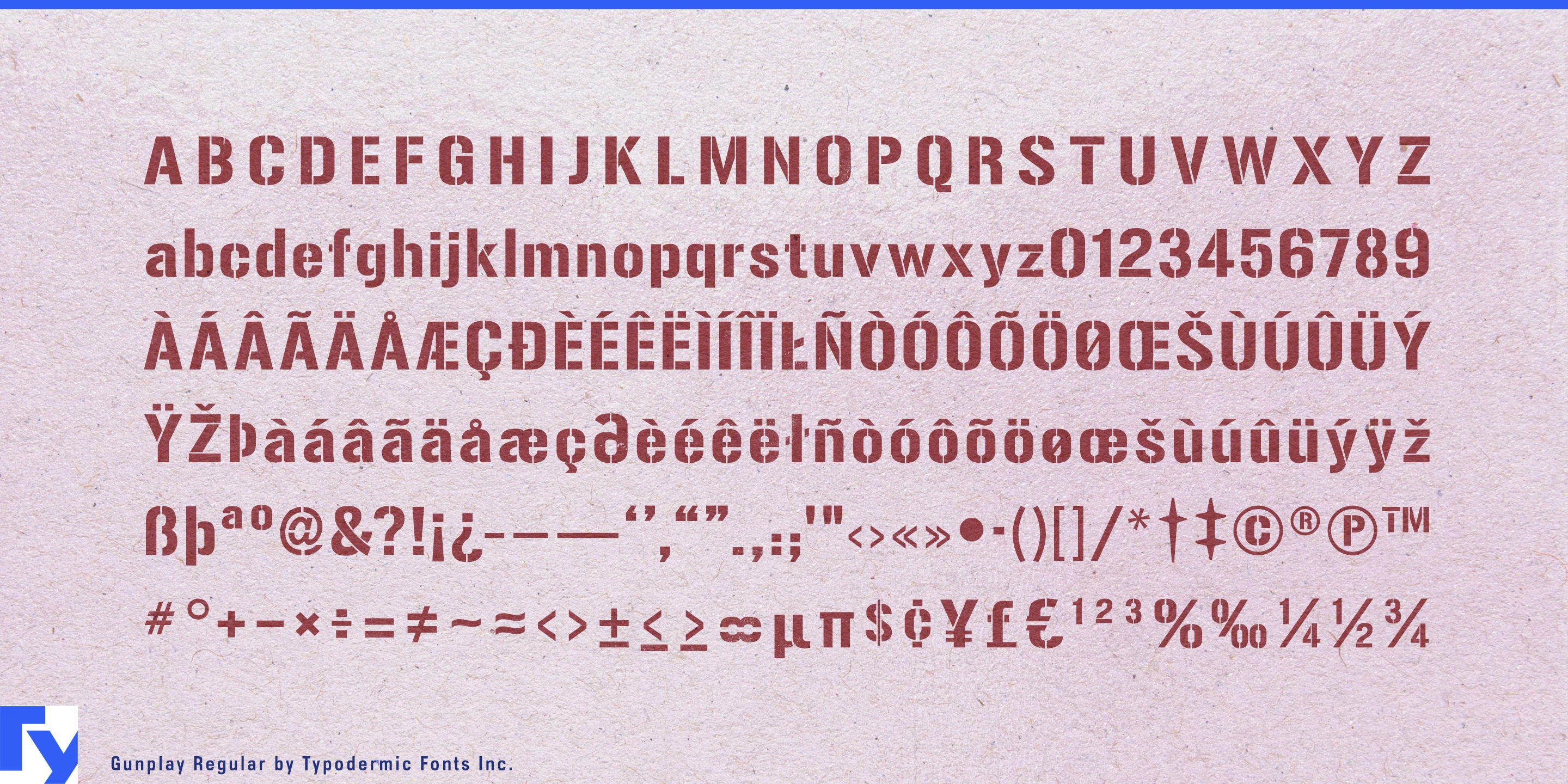 Schriftmuster 5 von Gunplay