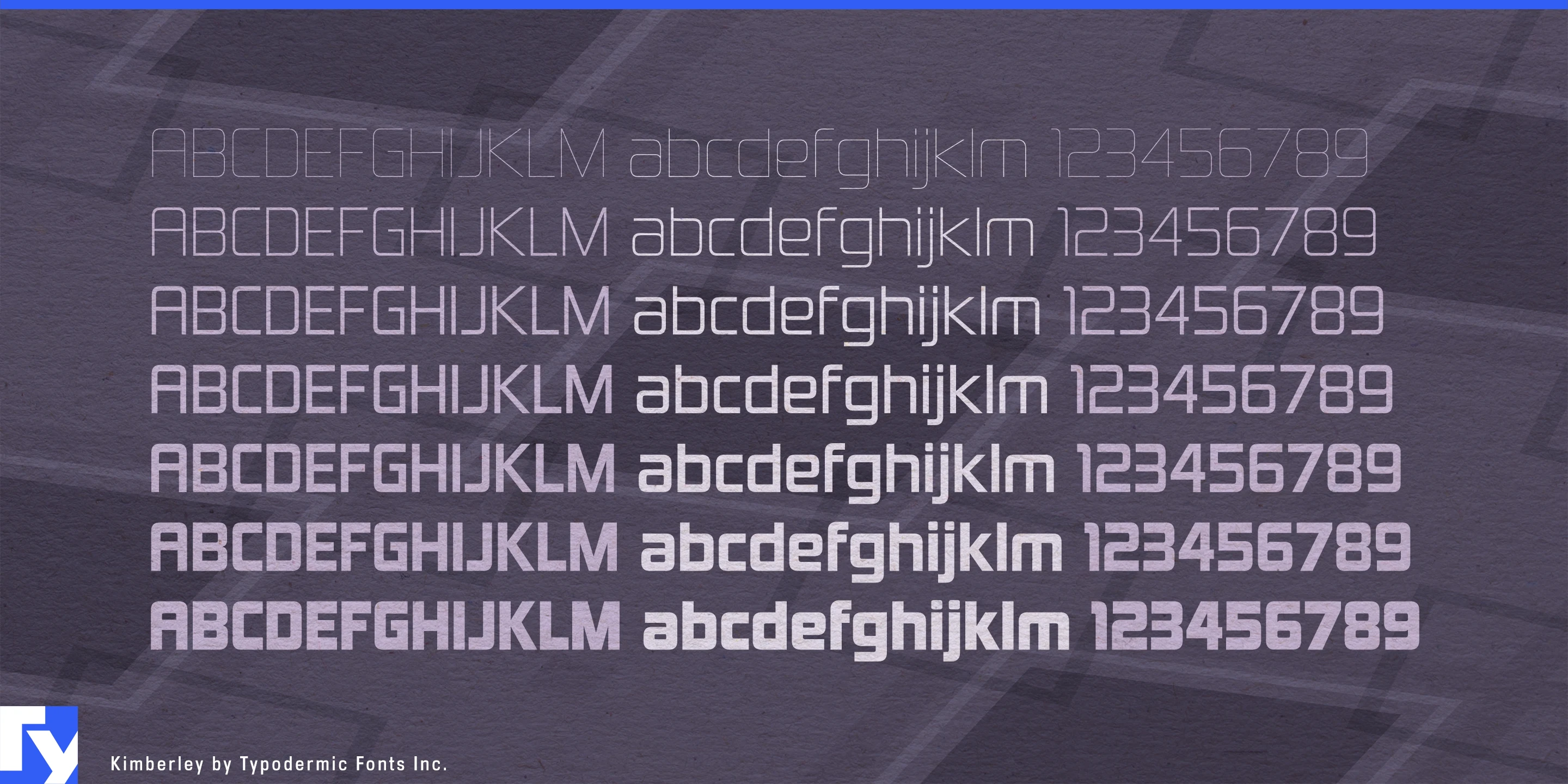 Schriftmuster 4 von Kimberley