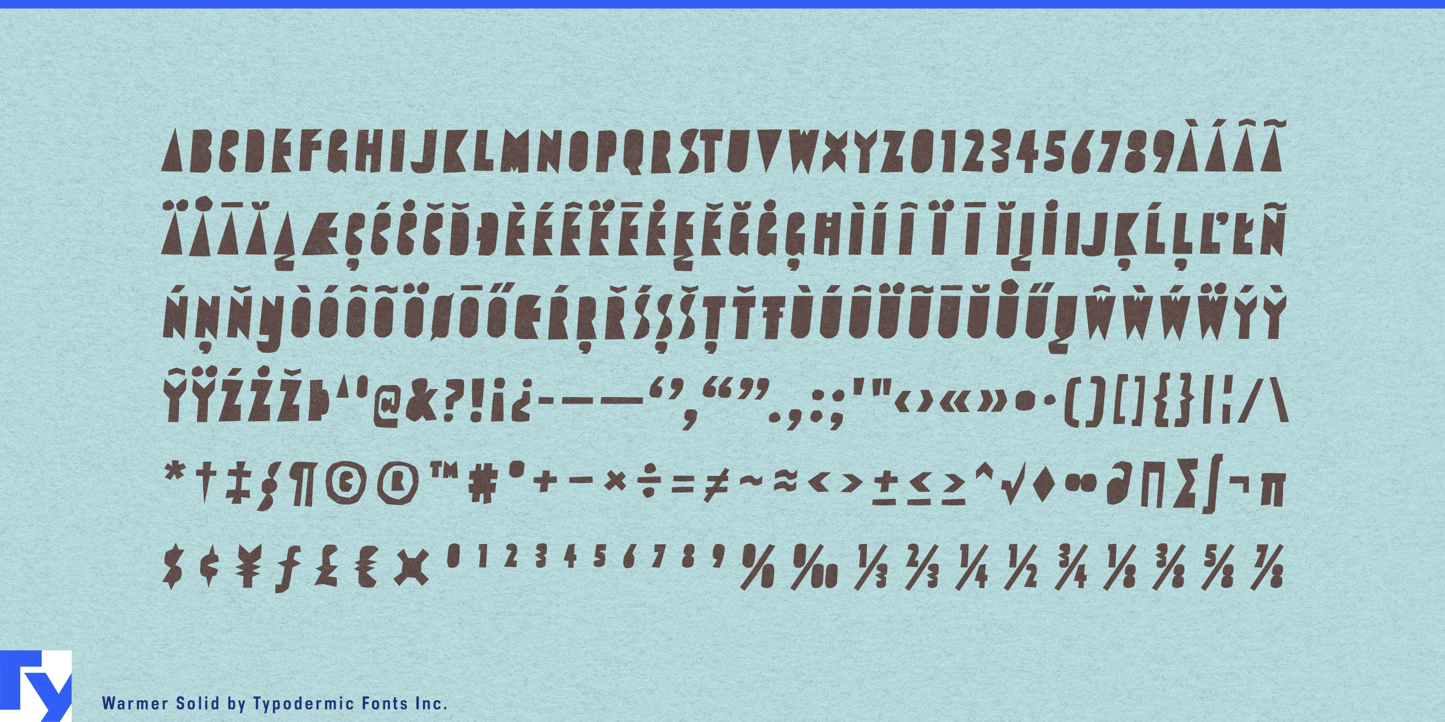 Schriftmuster 5 von Warmer
